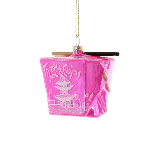 Pink Chinese Take Out Box Ornament