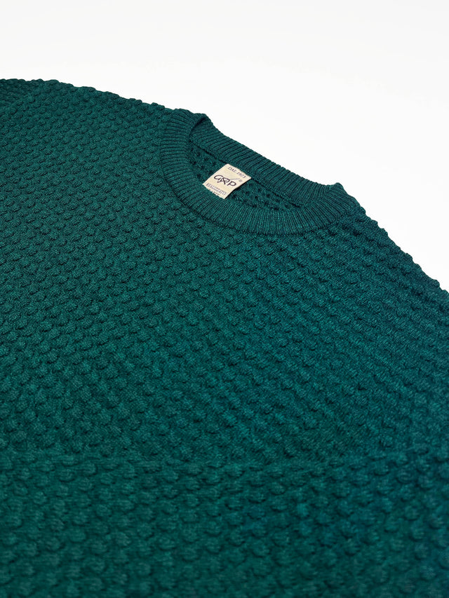 Men's Spot Knit Crewneck Sweater