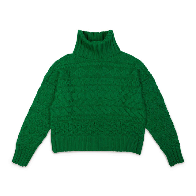 Cable Knit Turtleneck Sweater