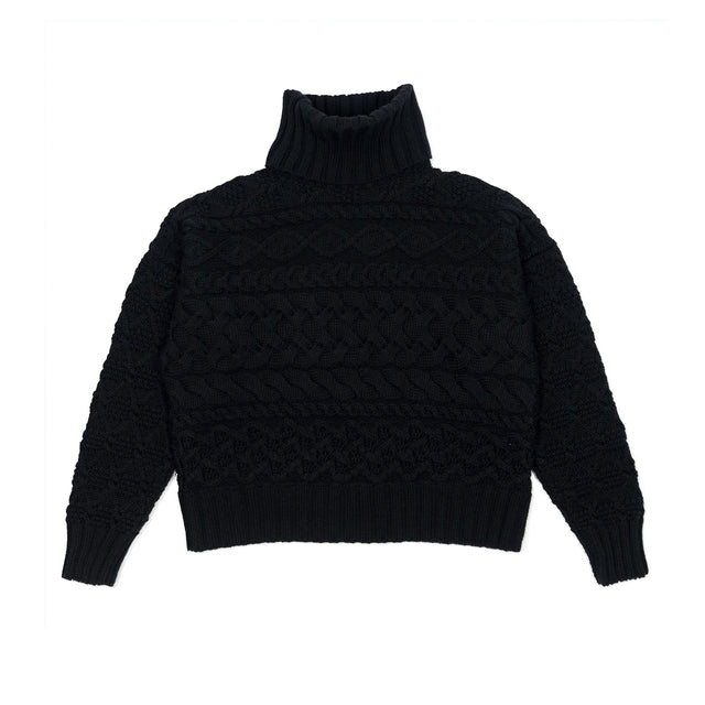 Cable Knit Turtleneck Sweater