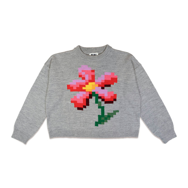 Pixel Flower Sweater