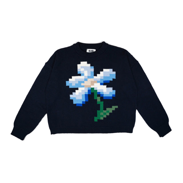 Pixel Flower Sweater