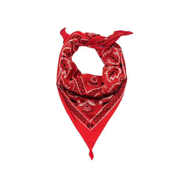 Cashmere Bandana in Western Red