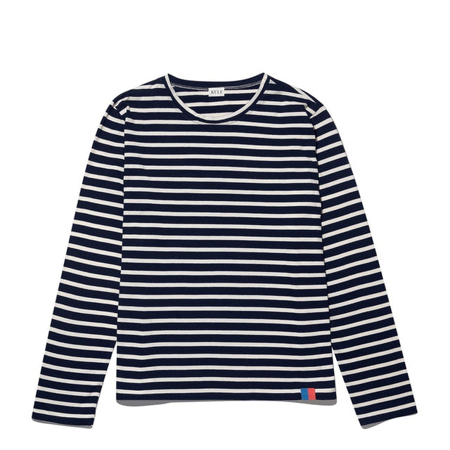 The Modern Long Sleeve Striped T-Shirt in Navy/Cream